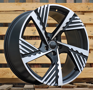 R19x8  5X112  ET  45  66.5  I5639  Black Polished Half Matt (MBHM)  For AUD  (P2)  ((AKC 110 Eur)) (1 foto / 1)