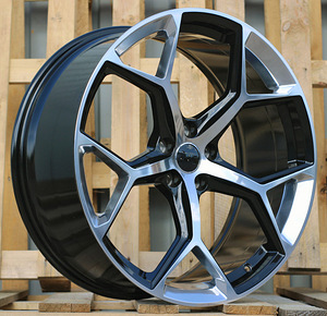 R20x9  5X112  ET  32  66.5  I5598  Silver Black Half Matt (SIBLHM)  For AUD  (P1)  (Black Polished Mirror Spokes) (1 foto / 1)