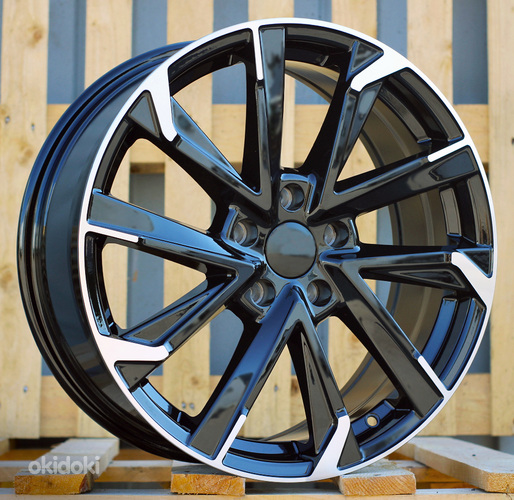 R18x7.5  5X114.3  ET  40  60.1  I5547  Black Polished Half Matt (MBHM)  For TOYOT  (P1+Z5)