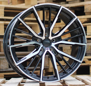 R20x9.5  5X120  ET  38  72.6  I5498  Black Polished (MB)  For BMW  (P2)  (Rear+Front) (1 foto / 1)