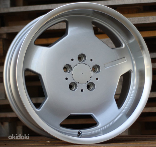 R17x8  5X112  ET  35  66.6  I5270  Silver+Polished Lip (SP)  For MER  (Z6)  (MONOBLOCK Style)