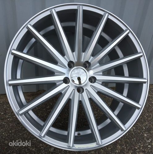 R18x8  5X112  ET  40  66.5  I1129  (IN1129/FR999)  Machined Silver (MS)  For RACIN  (P2)  (Style Vossen (AKC 90 Eur))