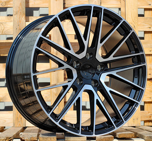 R21x9.5  5X130  ET  69  71.6  I0375  Black Polished (MB)  For PORCH  (K7)  (Rear+Front) (1 foto / 1)
