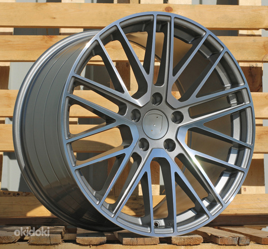 R21x9.5  5X130  ET  69  71.6  I0375  Grey Polished (MG)  For PORCH  (Z5)  (Rear+Front)