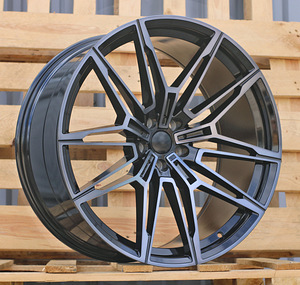 R21x8.5  5X112  ET  26  66.6  I0294  Black+Tinted Face (BLTF)  For BMW  (P1)  (Rear+Front) (1 foto / 1)
