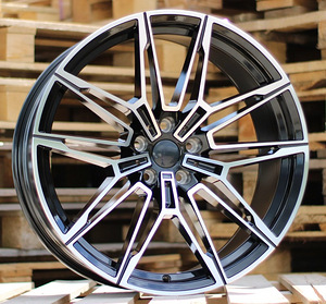 R20x9.5  5X112  ET  40  66.6  I0294  Black Polished (MB)  For BMW  (P2+P1+K7)  (Rear+Front) (1 foto / 1)