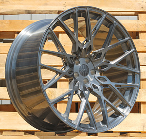 R22x10.5  5X112  ET  30  66.6  HXF03  Dark Brush Silver (DBS)  For HAXER  (K3)  (FORGED  (NEW Model) Rear+Front) (1 foto / 1)
