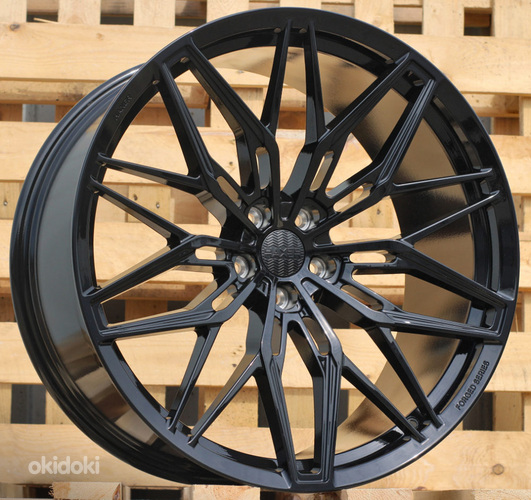 R23x12  5X112  ET  35  66.6  HXF02  Black (BL)  For HAXER  (K3)  (FORGED  (NEW Model) Rear+Front)