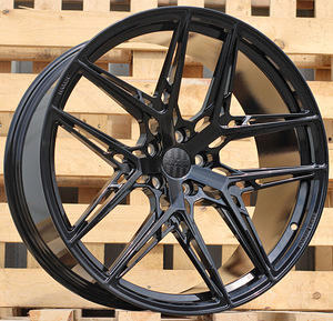 R22x9.5  5X112  ET  30  66.6  HXF01  Black (BL)  For HAXER  (K3)  (FORGED  (NEW Model) Rear+Front) (1 foto / 1)