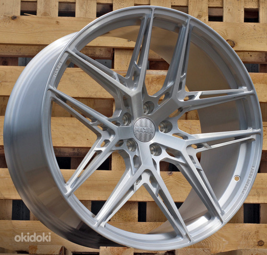 R23x11  5X112  ET  35  66.6  HXF01  Brush Silver (BS)  For HAXER  (K3)  (FORGED  (NEW Model) Rear+Front)