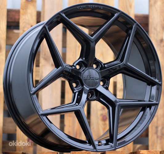 R20x8.5  5X112  ET  25  66.5  HX04F  Black (BL)  For HAXER  (Z4)  (HYBRID FORGED (Max Load 815kg.))