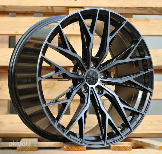R18x8  5X112  ET  35  66.5  HX042  (IN0387)  Black+Tinted Face (BLTF)  For HAXER  (Z7)