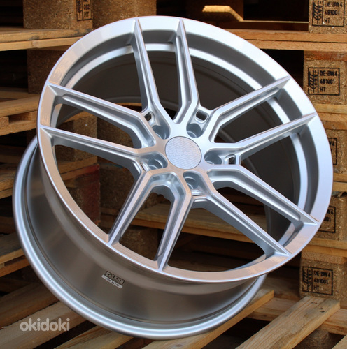 R20x10  5X112  ET  42  66.5  HX037  Silver Shining (SS)  For HAXER  (K7)  ((AKC 125 Eur) Milling HYBRID FORGED)