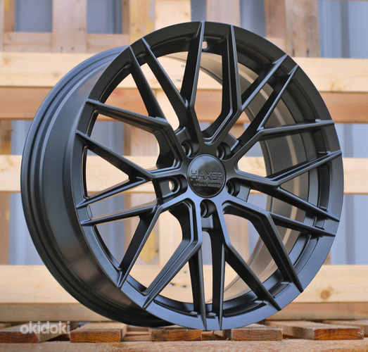 R17x7.5  5X100  ET  40  67.1  HX035  (FBX005)  Black Half Matt (BLHM)  For HAXER  (K8)  (HYBRID FORGED)