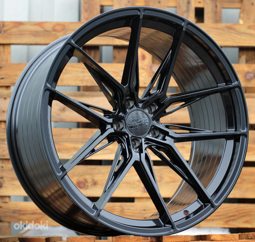 R20x9  5X115  ET  20  71.5  HX036  Black (BL)  For HAXER  (K4)  (Rear+Front)