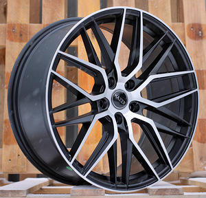 R19x8.5  5X114.3  ET  40  73.1  HX035  (B5902)  Black Polished Half Matt (MBHM)  For HAXER  (P2+K4) (1 foto / 1)