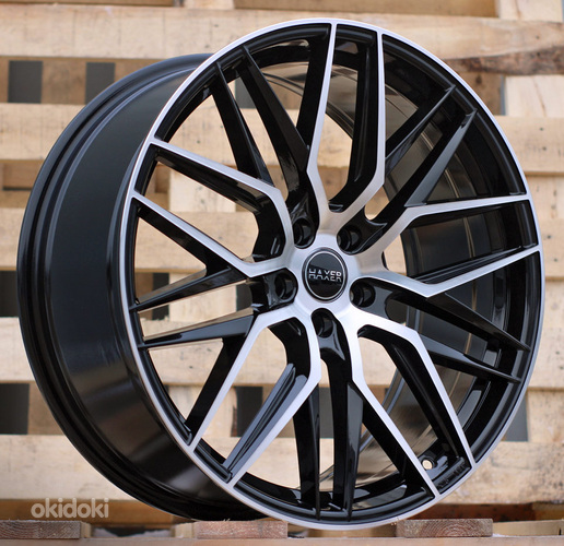 R20x8.5  5X114.3  ET  40  73.1  HX035  (B5902)  Black Polished (MB)  For HAXER  (K4)