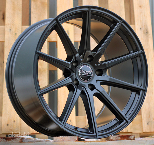 R19x9  5X120  ET  20  72.6  HX034  (B5797)  Black Half Matt (BLHM)  For HAXER  (Z7)  (Rear+Front)
