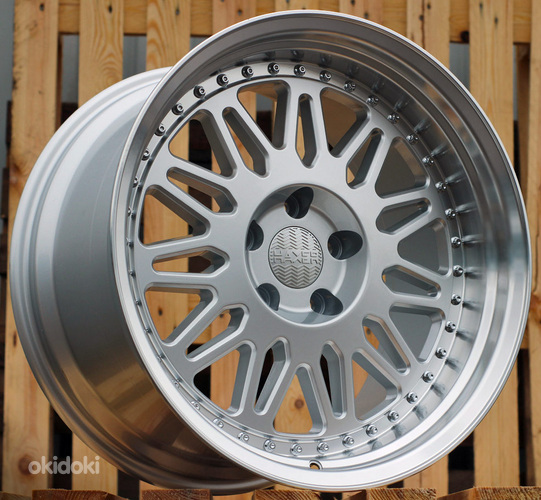 R18x9  5X120  ET  22  74.1  HX028  (Q1130)  Silver+Polished Lip (SP)  For HAXER