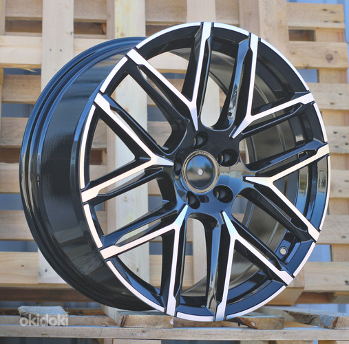 R21x9.5  5X112  ET  20  66.5  HF736  (F734)  Black Polished (MB)  For AUD  (K8)  (HYBRID FORGED)