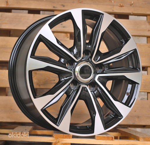 R21x8.5  5X150  ET  45  110.1  H869F  Black Polished (MB)  For TOYOT  (K7)  (HYBRID FORGED)