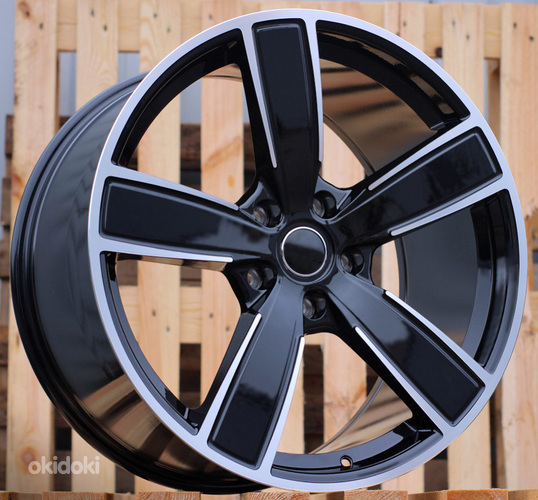 R21x9.5  5X130  ET  46  71.6  H5082  (YF5584)  Black Polished (MB)  For PORCH  (M)  (HYBRID FORGED Rear+Front)