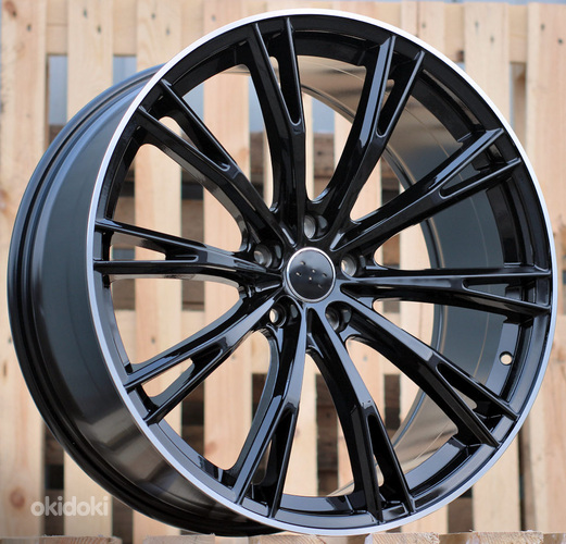 R20x9  5X112  ET  30  66.5  H5060  (F016)  Black+Polished Lip (BLPL)  For AUD  (K4)  (HYBRID FORGED)