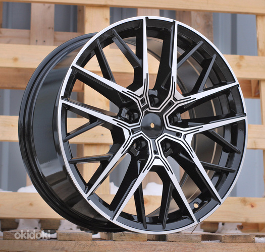 R18x8  5X120  ET  45  72.6  H5080  (8392)  Black Polished (MB)  For BMW  (K3)