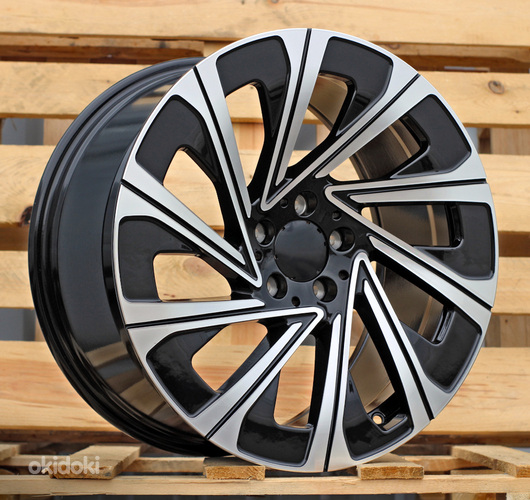 R19x8.5  5X112  ET  35.5  66.6  H3141F  Black Polished (MB)  For MER  (K7)  (HYBRID FORGED New E class Rear+Front)