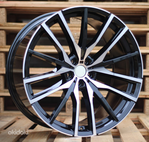 R22x10.5  5X112  ET  37  66.6  H0324  (RGWZL476)  Black Polished (MB)  For BMW  (K3)  (Rear+Front FORGED)