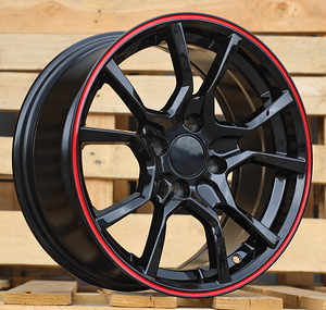 R15x7  4X100  ET  35  73.1  G1001  Black+Red Line (BR)  For AUD  (K3) (1 foto / 1)