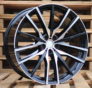 R21x9.5  5X112  ET  37  66.6  H0324  (BY1473)  Black Polished (MB)  For BMW  (P+Z1)  (Rear+Front) (1 foto / 1)