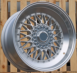 R16x7.5  8X100/108  ET  18  73.1  FR357  Polished Silver Half Matt+Polished Lip (MSHMPL)  For RACIN  (Style BBS) (1 foto / 1)