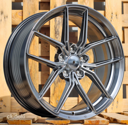 R18x8  5X114.3  ET  38  73.1  FF138  Silver (SI)  For RACIN  (P1)  (HYBRID FORGED Style HRE (Titanium Silver))