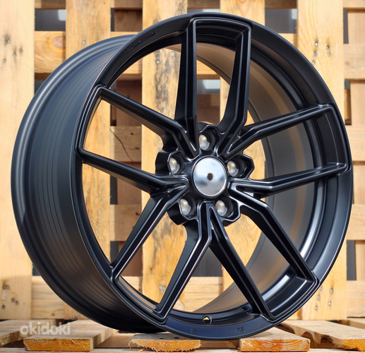 R18x8  5X114.3  ET  38  73.1  FF138  Black Matt (BM)  For RACIN  (P1)  (HYBRID FORGED Style HRE)