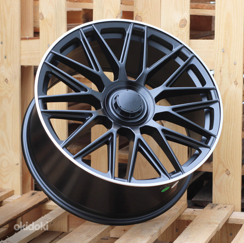 R21x10  5X112  ET  62.5  66.6  FE230  Black Half Matt+Polished Lip (BLHMPL)  For MER  (N2)  (REAR+FRONT)