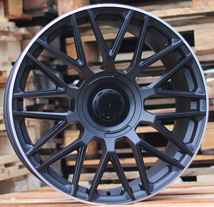 R19x9.5  5X112  ET  35  66.6  FE230  (IN1118)  Black+Polished Lip (BLPL)  For MER  (P1)  (Satin Black Machined Lip Rear+Front) (1 foto / 1)