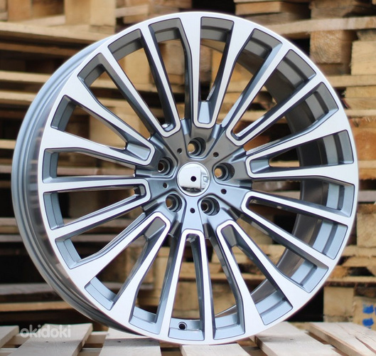 R21x9.5  5X112  ET  36  66.6  FE222  Grey Polished+Powder Coating (MGPC)  For BMW  (P)