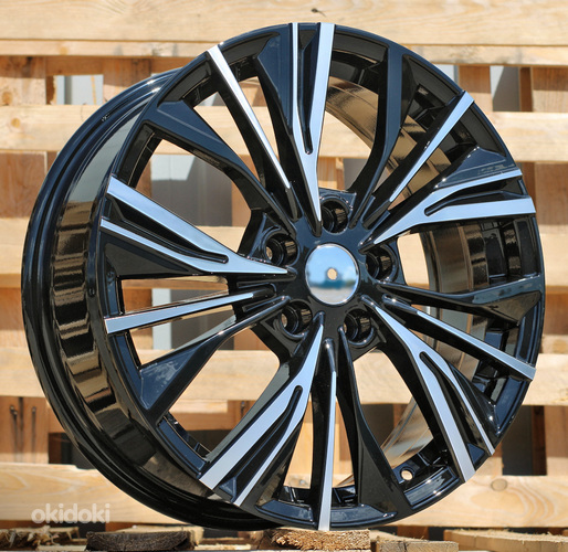 R17x7  5X114.3  ET  47  66.1  FE224  (QC1550)  Black Polished (MB)  For NISS  (P1)  (NEW Model)