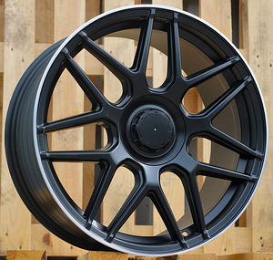 R19x8  5X112  ET  38  66.6  FE195  Black Half Matt+Polished Lip (BLHMPL)  For MER  (Z5)  (GLC Class (Rear+Front)) (1 foto / 1)
