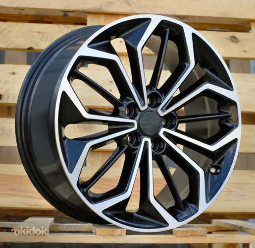 R18x8  5X108  ET  55  63.3  FE187  (IN5608)  Black Polished (MB)  For FORD  (P1)