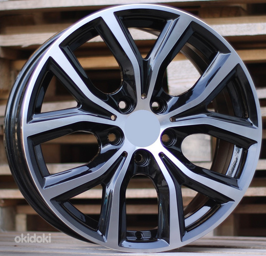 R17x7.5  5X112  ET  52  66.6  FE129  Black Polished (MB)  For BMW  (R)