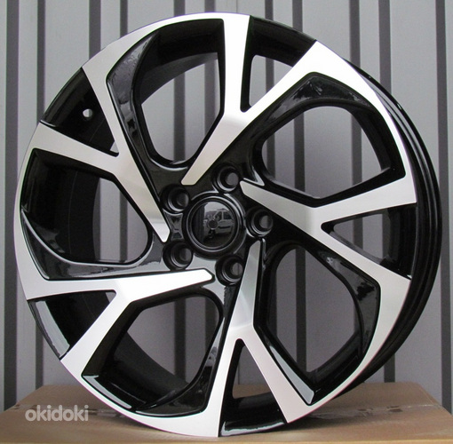 R18x7  5X114.3  ET  40  60.1  FE132  (FE132/HX014)  Black Polished (MB)  For TOYOT  (P2)