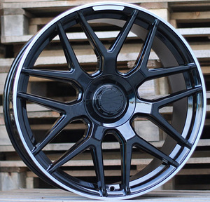 R20x8.5  5X112  ET  45  66.6  FE115  (HE762)  Black+Polished Lip (BLPL)  For MER  (P1) (1 foto / 1)