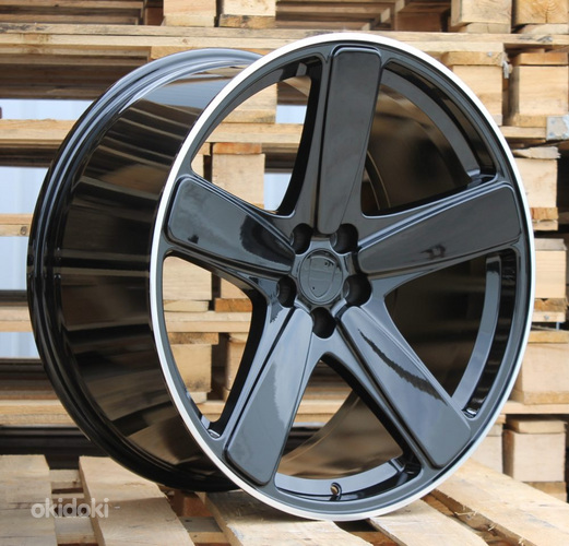 R21x10  5X130  ET  50  71.6  FE023  Black+Polished Lip (BLPL)  For PORCH  (P)