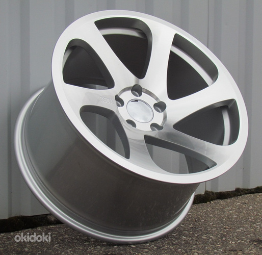 R18x10  5X120  ET  30  72.6  FE051  Machined Silver (MS)  For RACIN  (P1)  (Front+Rear Style 3SDM)
