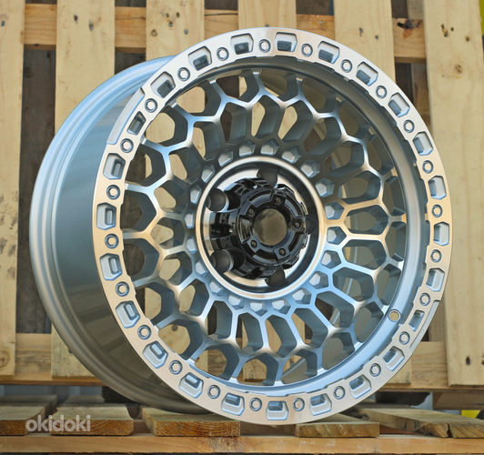 R17x8.5  5X127  ET  M12  71.5  FBX357  Machined Silver (MS)  For 4X4  (M)  (HYBRID FORGED)