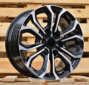 R17x7.5  6X139.7  ET  25  110.1  FBX198  Black Polished (MB)  For TOYOT  (K3)  (HYBRID FORGED) (1 foto / 1)