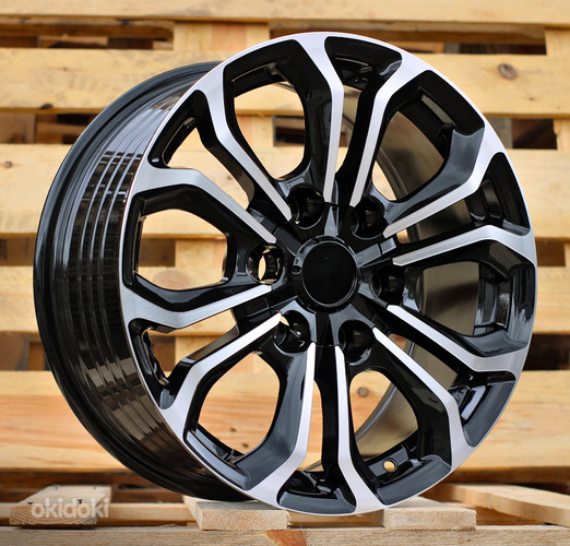 R17x7.5  6X139.7  ET  25  110.1  FBX198  Black Polished (MB)  For TOYOT  (K3)  (HYBRID FORGED)