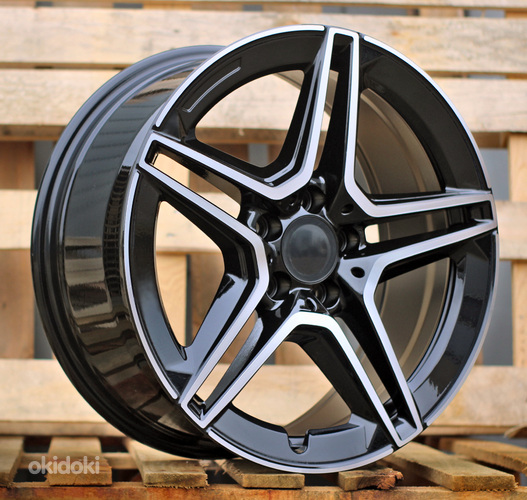 R18x8  5X112  ET  35  66.6  FBX142  Black Polished (MB)  For MER  (K8)  (HYBRID FORGED)